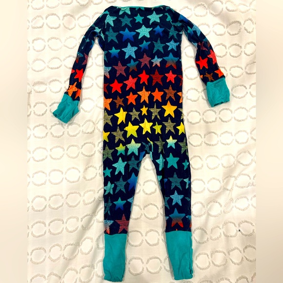 Little Sleepies Zippy two-way zip pajamas Shades of Stars print - Picture 4 of 4
